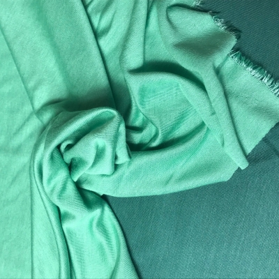 Viskosestrick "Ida" doubleface petrol/mint
